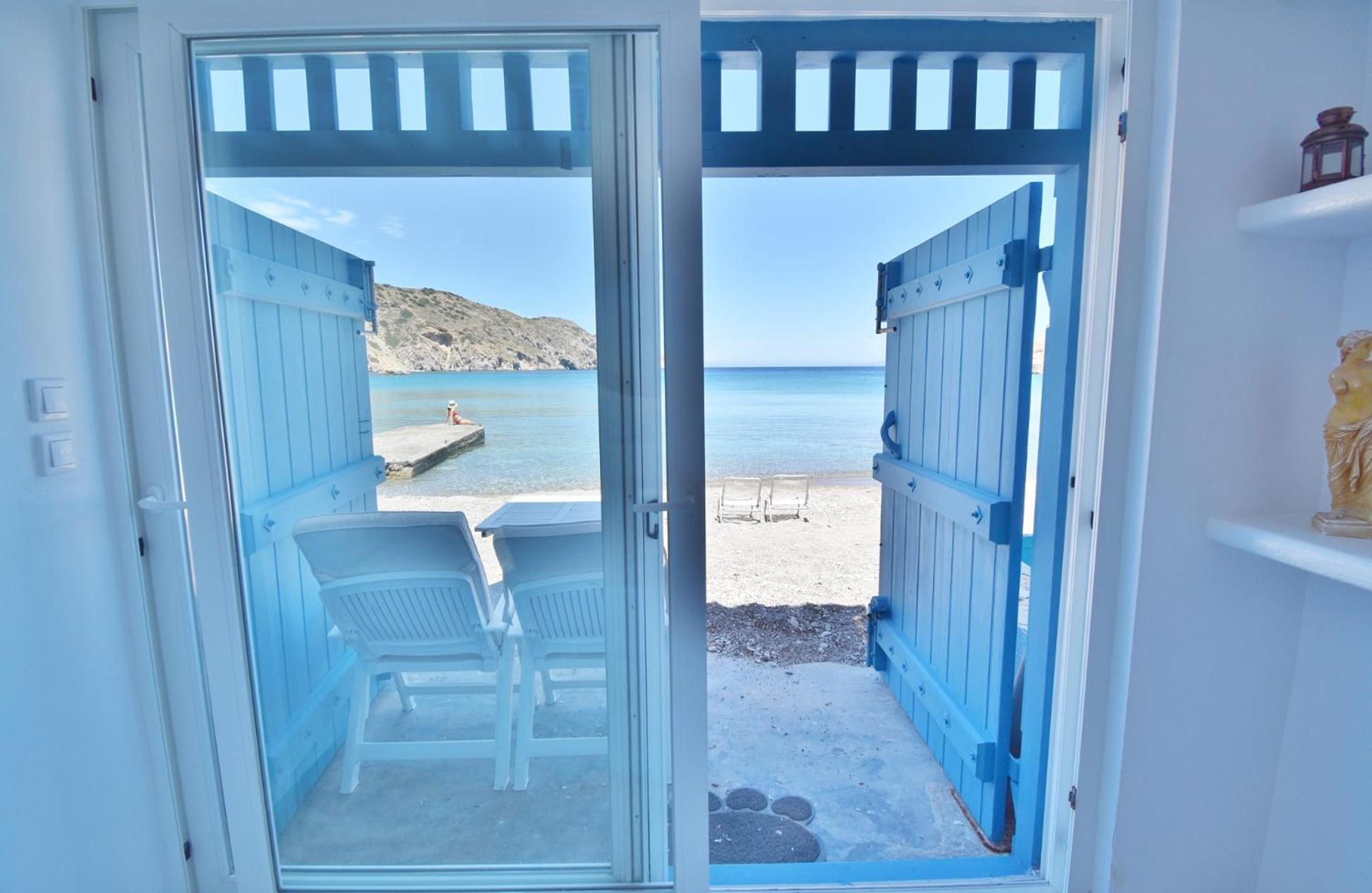 Blue Mare Apartments On The Beach Φυροπόταμος Δωμάτιο φωτογραφία