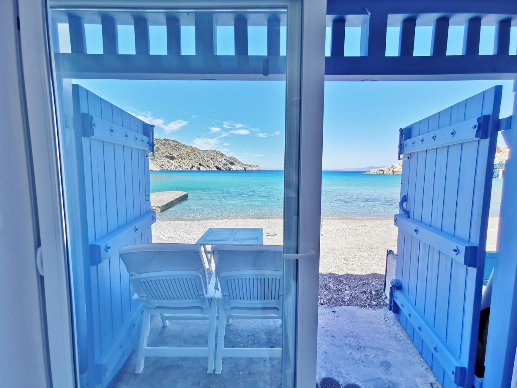Blue Mare Apartments On The Beach Φυροπόταμος Δωμάτιο φωτογραφία