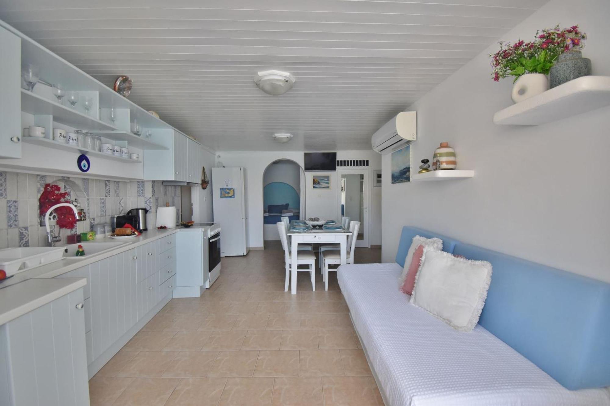Blue Mare Apartments On The Beach Φυροπόταμος Δωμάτιο φωτογραφία