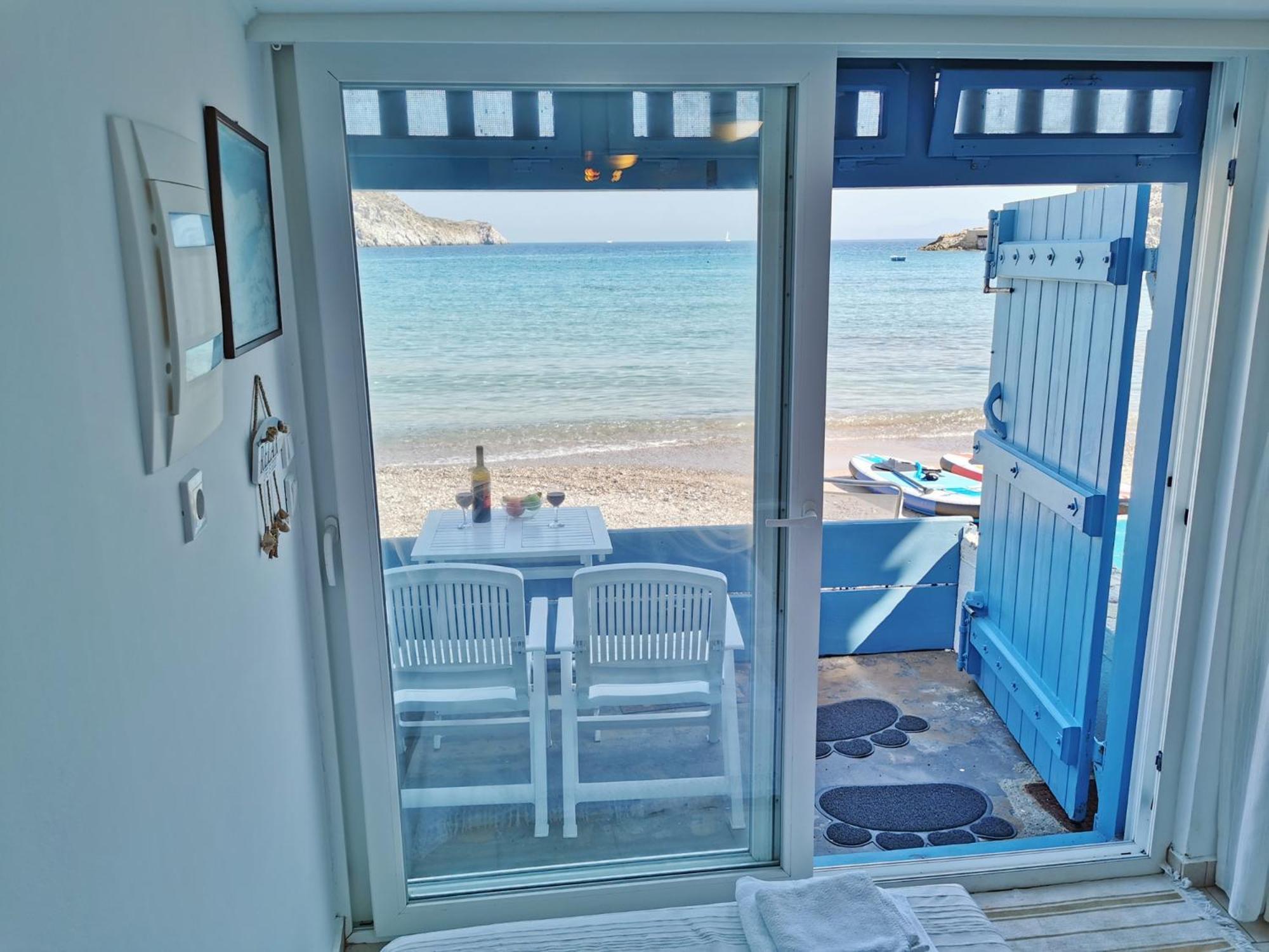 Blue Mare Apartments On The Beach Φυροπόταμος Δωμάτιο φωτογραφία